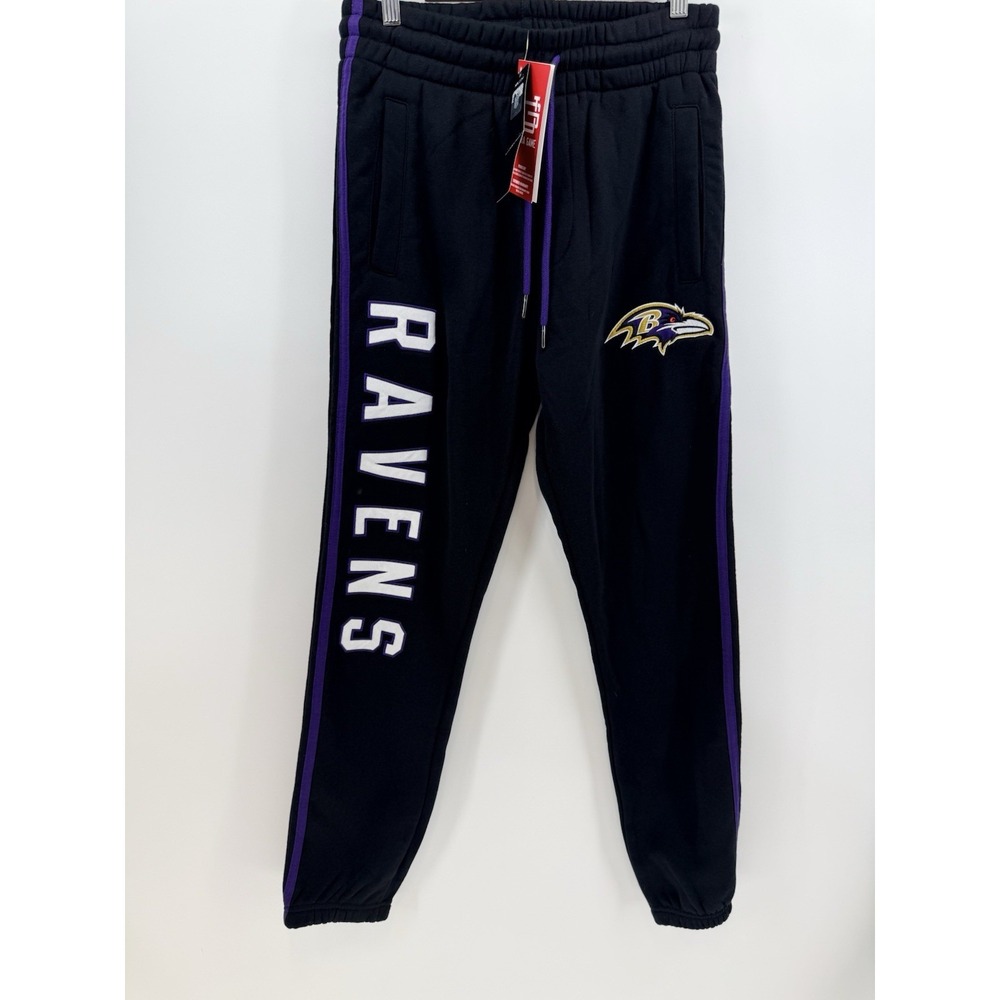 Officially Licensed Ultra GAME NFL Baltimore Ravens Stitched Logos Sweatpants S